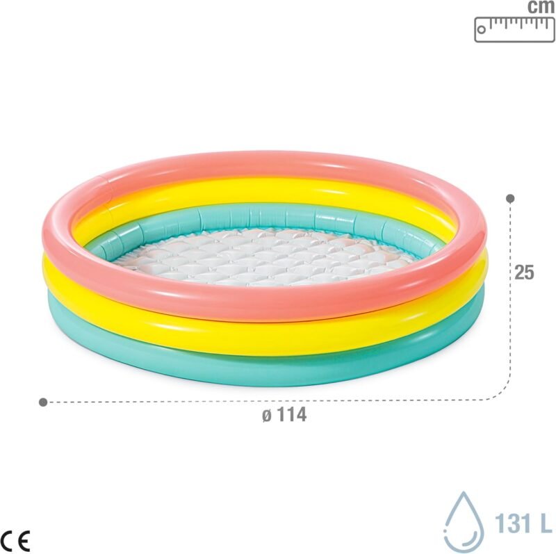 Intex 57412NP - Piscina hinchable 3 aros Sunset 114 x 25 cm - Imagen 4