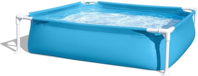 BESTWAY Piscina Desmontable Tubular Infantil My First Frame Pools 122x122x30,5 cm Azul - Imagen 3