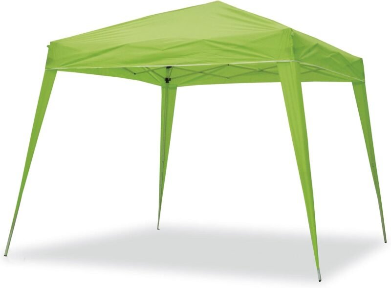 wasabi - Carpa Plegable 3x3 m Compact Verde – Resistente al Agua - Incluye Vientos y Piquetas de Fijación - Estructura de Acero - Cenador para Jardín – Pérgola Playa - Camping Fiestas Patio Terraza