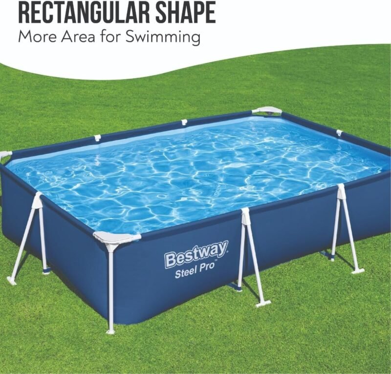 BESTWAY Piscina Desmontable Tubular Infantil Steel Pro 300x201x66cm Azul - Imagen 3