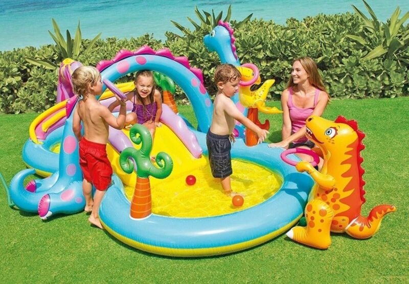 Intex Centro Juegos Hinchable Dinos, 333 x 229 x 112 cm, 280 l, 57135 - Imagen 8
