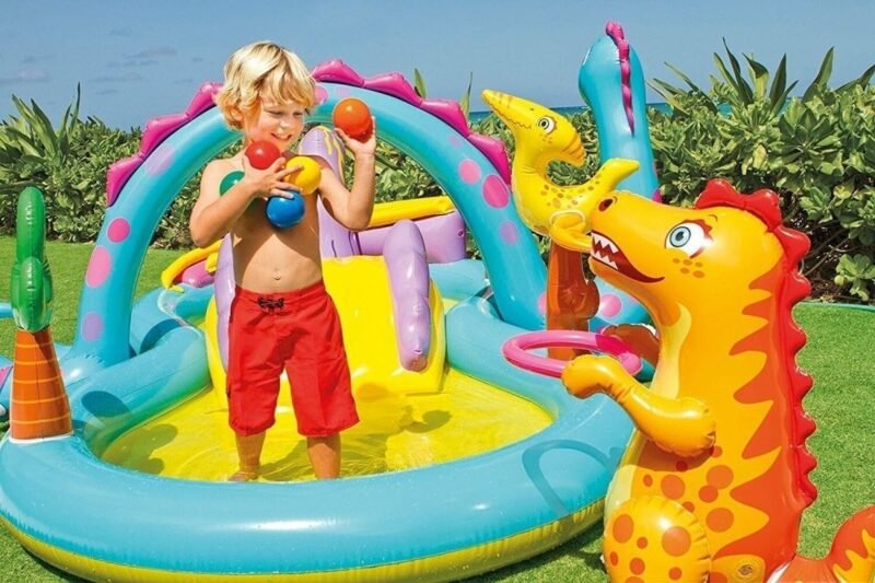 Intex Centro Juegos Hinchable Dinos, 333 x 229 x 112 cm, 280 l, 57135 - Imagen 6