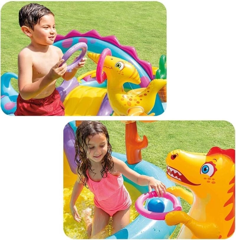 Intex Centro Juegos Hinchable Dinos, 333 x 229 x 112 cm, 280 l, 57135 - Imagen 2