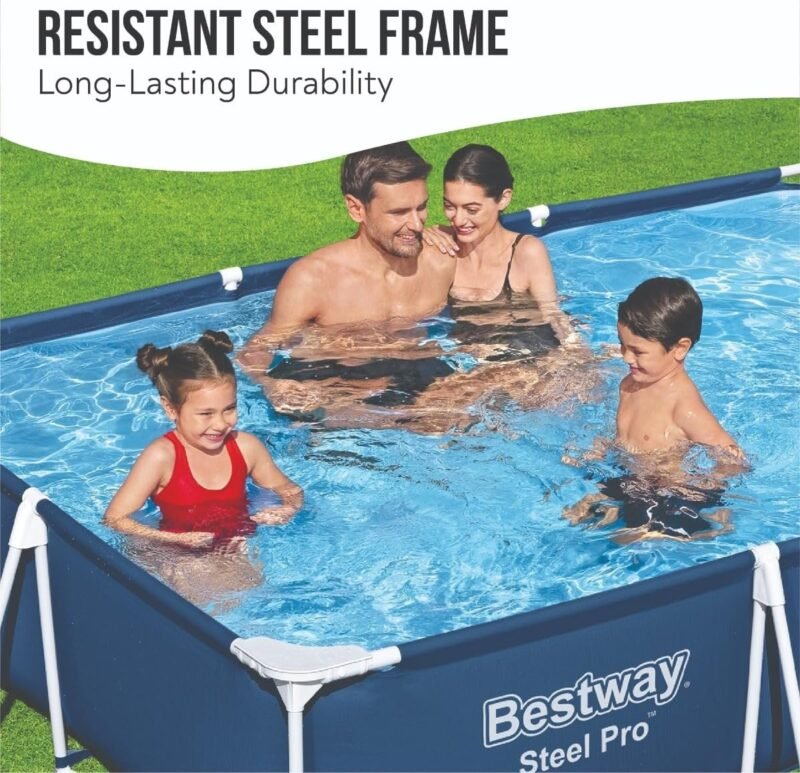 BESTWAY Piscina Desmontable Tubular Infantil Steel Pro 300x201x66cm Azul - Imagen 2