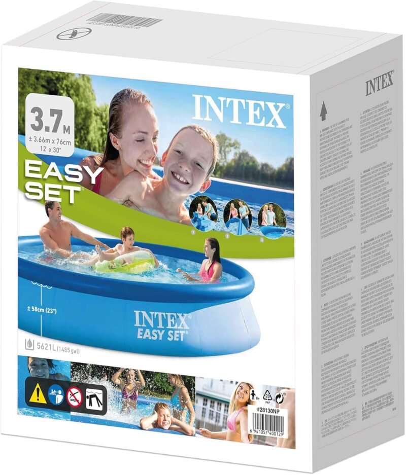 Intex 54402 - Piscina hinchable, Ø366x76 cm, 5.621 litros, Piscina redonda, Para 5 personas - Imagen 3