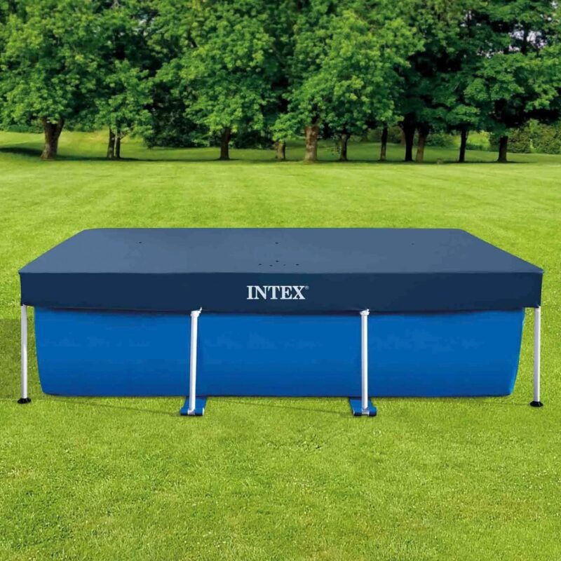 Intex 28038 - Cobertor piscina rectangular Prisma/small frame 300 x 200 cm, Color Azul - Imagen 7
