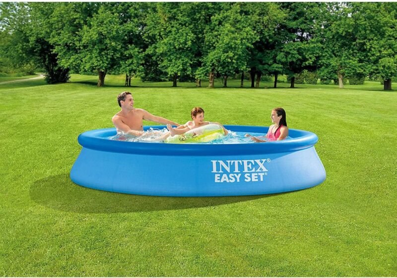 Intex 55239 - Piscina hinchable, Ø305x61 cm, 3.077 litros, Piscina redonda, Con depuradora cartucho, 1.250 litros/hora, filtro cartucho tipo H, Para 3 personas - Imagen 3