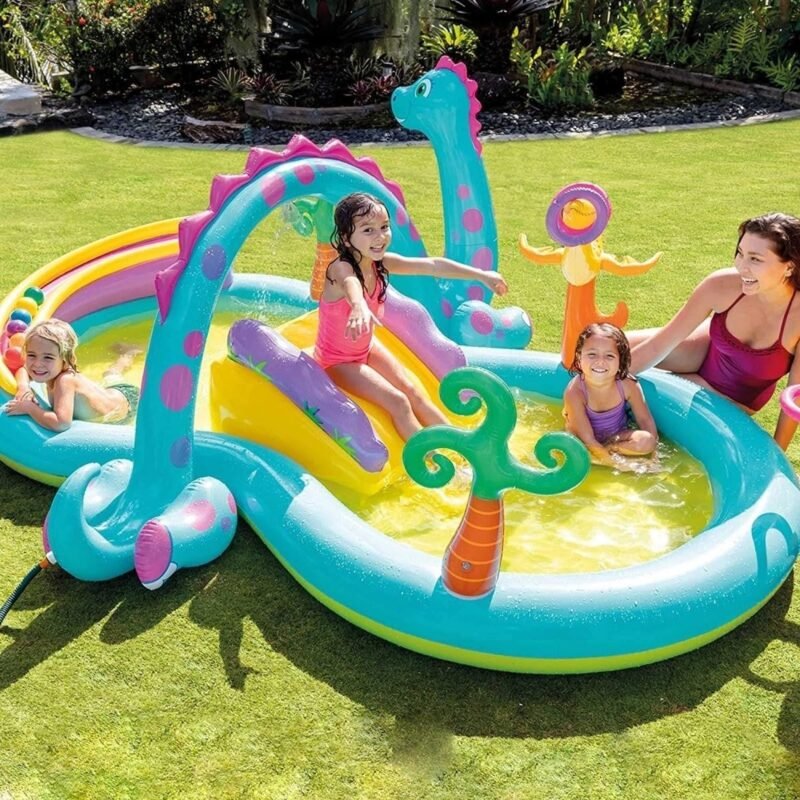 Intex Centro Juegos Hinchable Dinos, 333 x 229 x 112 cm, 280 l, 57135 - Imagen 4