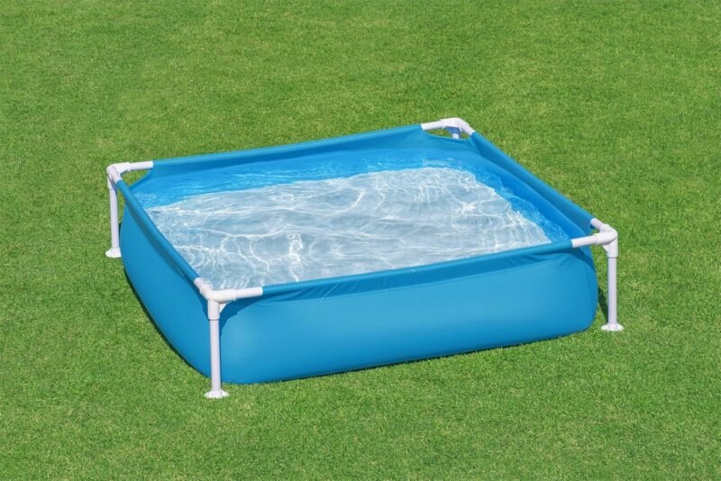 BESTWAY Piscina Desmontable Tubular Infantil My First Frame Pools 122x122x30,5 cm Azul - Imagen 10