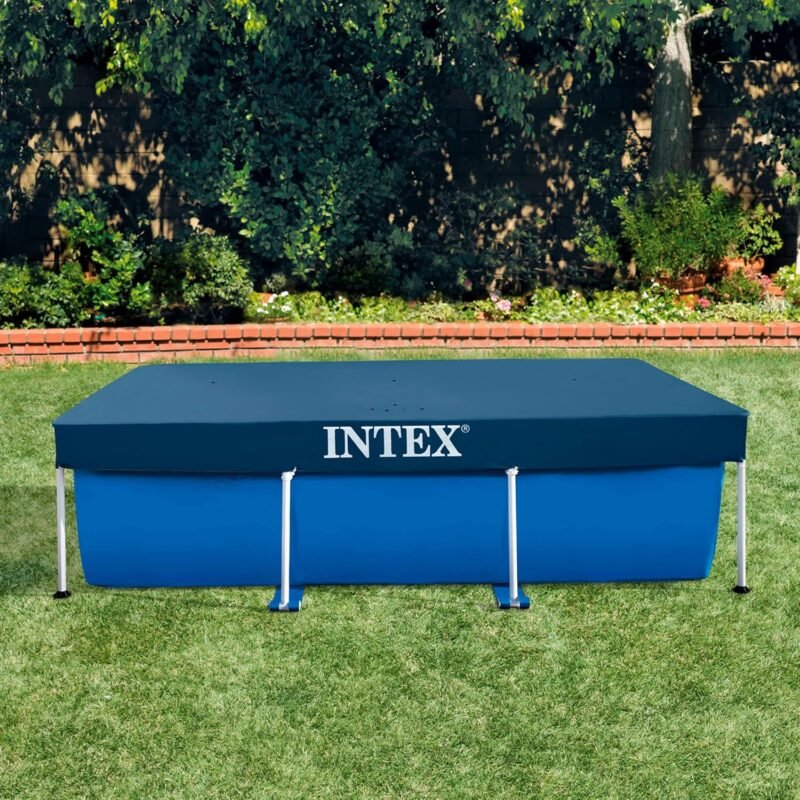 Intex 28038 - Cobertor piscina rectangular Prisma/small frame 300 x 200 cm, Color Azul - Imagen 2