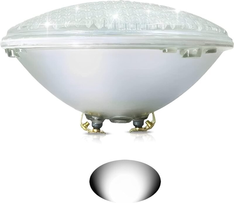 COOLWEST PAR56 Luces de la piscina LED 36W Blanco 6000K Iluminación de piscinas 12V AC/DC Reemplazar bombillas halógenas de 300W, Luminarias subacuáticas IP68 impermeables