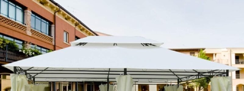 Megashopitalia Lona de Repuesto para Carpa 3 x 4 con Enganche a saliente Top Lona Crudo con Airvent