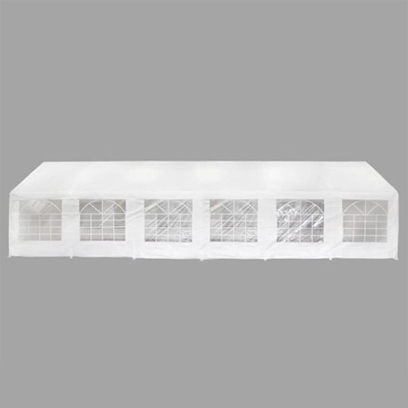 Carpa para Fiestas en el jardín Blanca 12 x 6 m Cenador Plegable Cenador Euroland Cenador para Exteriores Cenador Impermeable - Imagen 4