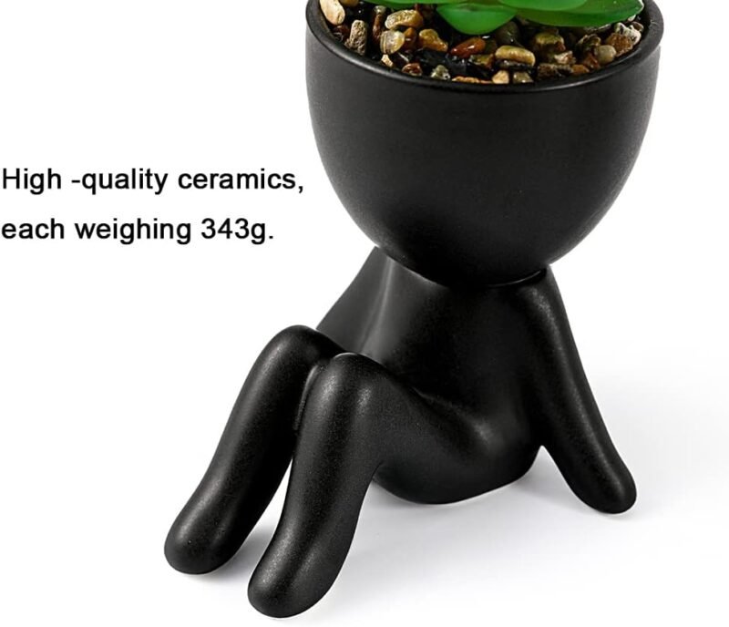 Laelfe 3 Pcs Plantas Suculentas Artificiales en Maceta, Plantas Artificiales Decorativas Pequeñas Suculentas Artificiales Decoración para Hogar Oficina Mesa Escritorio Sala de Estar - Imagen 5