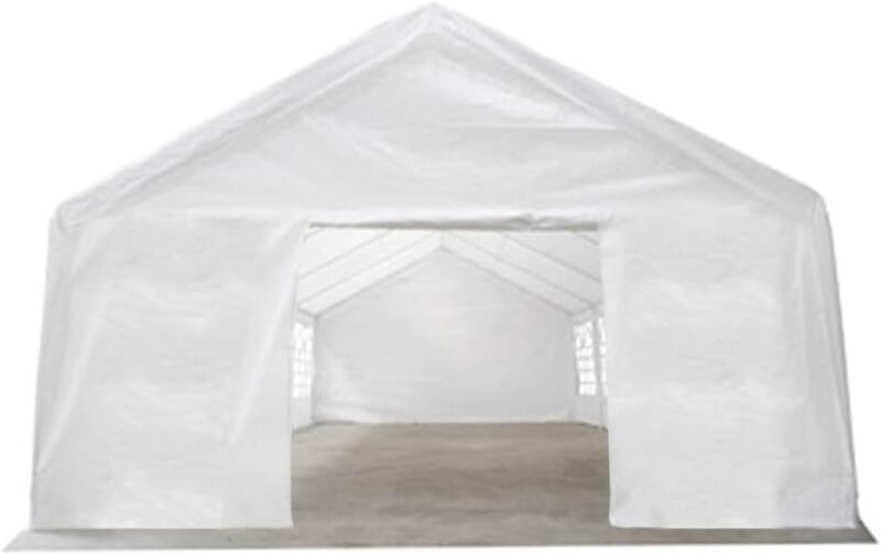 Carpa para Fiestas en el jardín Blanca 12 x 6 m Cenador Plegable Cenador Euroland Cenador para Exteriores Cenador Impermeable - Imagen 6