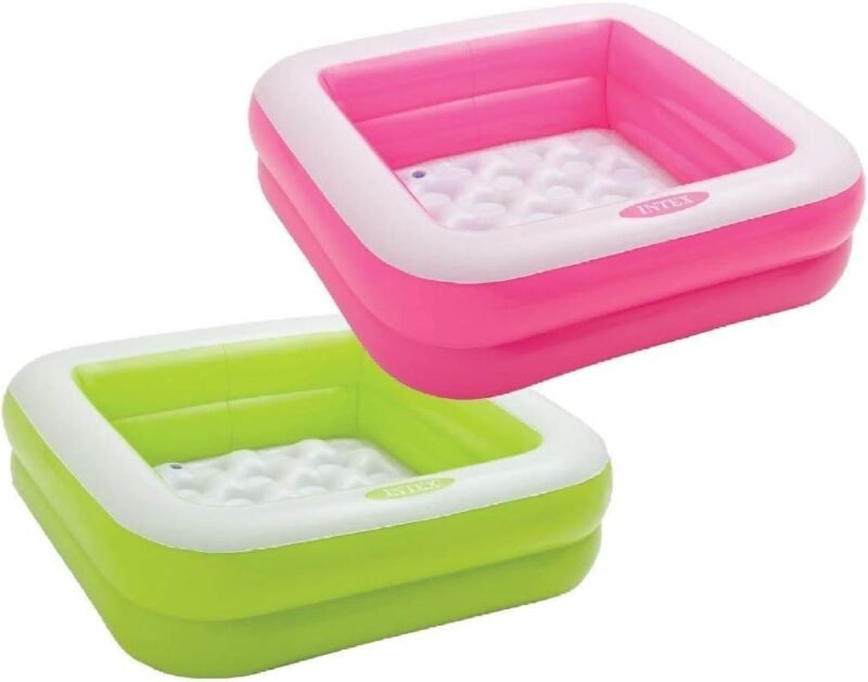 Intex 57101 - Piscina infantil hinchable cuadrada 86x86x25cm, (Colores Aleatorios) - Imagen 3
