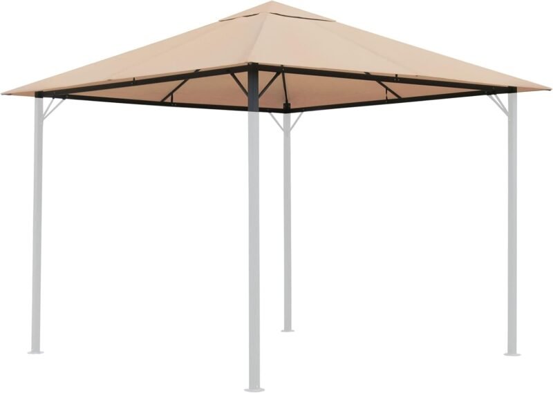 Quick Star Techo de Repuesto para Gazebo de jardín 3x3m Beige