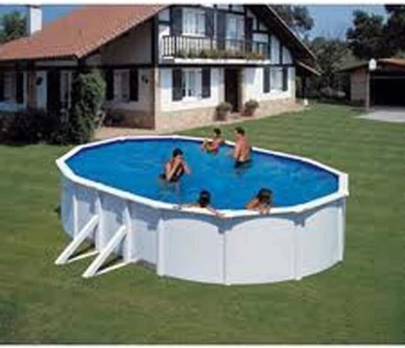 Gre CPROV610 - Cobertor de Verano para Piscina Ovalada de 610 x 375 cms, Color Azul - Imagen 2