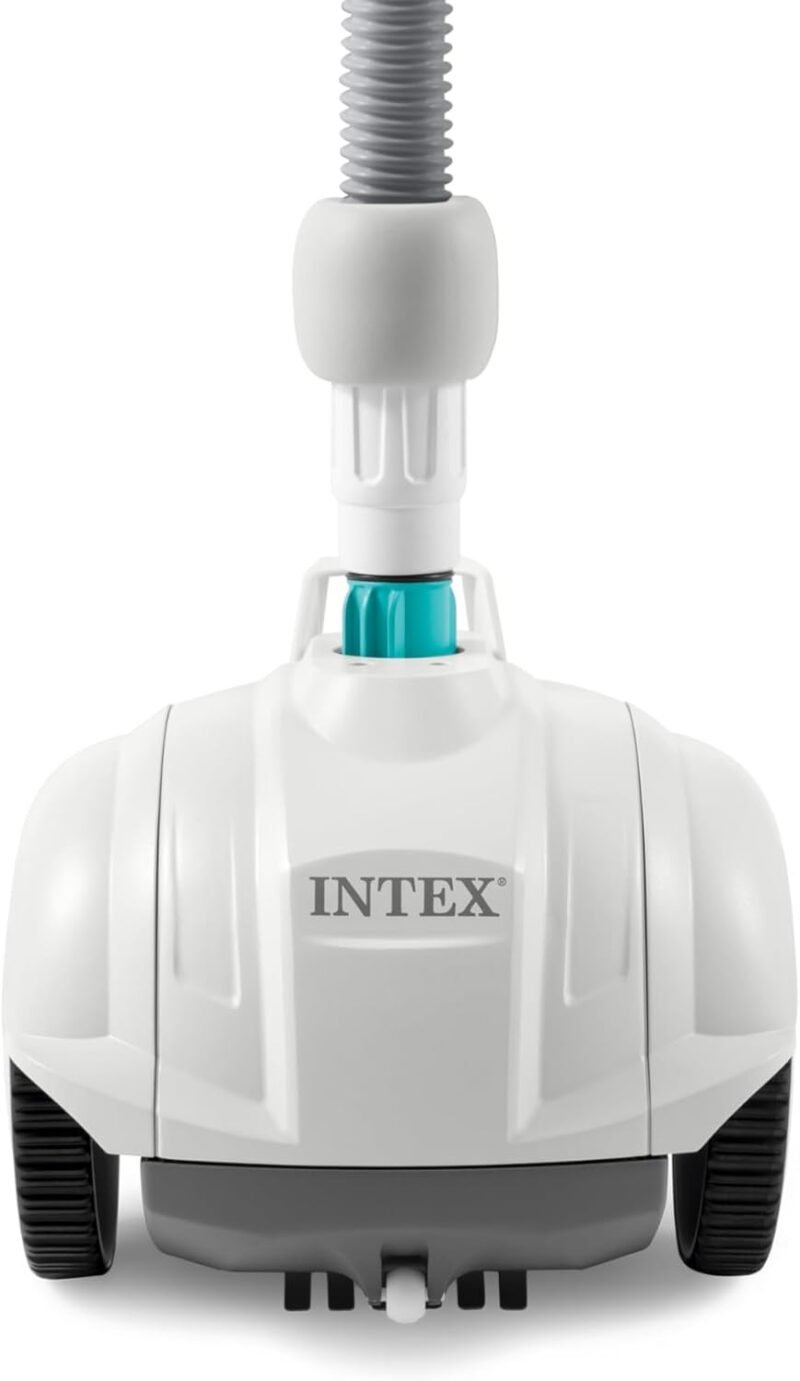 Intex 55251 - Robot limpiafondos piscina Krystal Clear ZX50, Limpiador fondo piscina automático, Manguera 6.5m antienrredos, recipiente para desechos 0,8L y giro automático, Limpiafondos piscina - Imagen 2