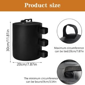 Elepl 4 Piezas Bolsas de Peso PVC Bolsa de Peso de Agua Bolsas de Arena para Rellenar 10KG Bolsas de de Equilibrio para Tienda de Campaña Emergente Cenador Paraguas de Patio - Imagen 2