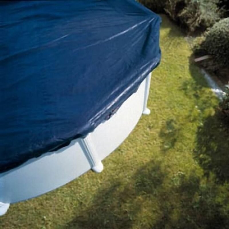 Gre CIPR551 - Cobertor de Invierno para Piscina Redonda de 550 cm de Diámetro, Color Negro - Imagen 3