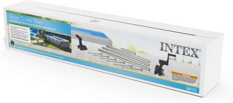Intex 28051 - Enrollador de Cobertor solar para piscinas cuadradas o rectangulares - Imagen 3