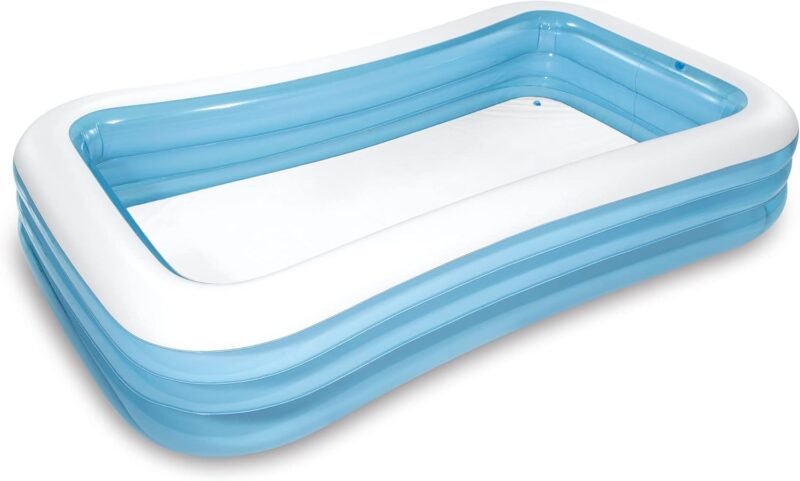 Intex 58484NP - Piscina Hinchable Rectangular 305 x 183 x 56 cm, 1.020 litros, Color Celeste - Imagen 2