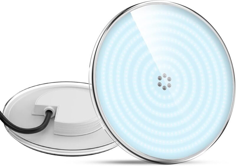 LyLmLe Foco LED Piscina Relleno de Resin, 35W PAR56 Lámpara(equivalente 300W halógena bombilla), Iluminación LED Piscina Empotrable, 3500lm, Ángulo de 140 °, IP68 Impermeable, 12V AC/DC, 6000K