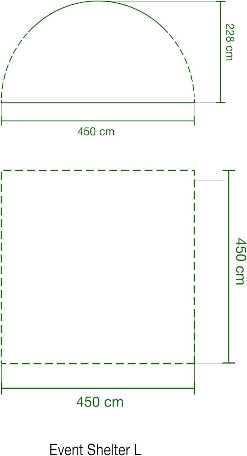 Coleman Carpa Event Shelter, Cenador para Festivales, jardín y Camping, construcción Robusta de mástiles, Gazebo con protección Solar SPF 50más, Gris-Verde, XL - 4.5 x 4.5 m - Imagen 8