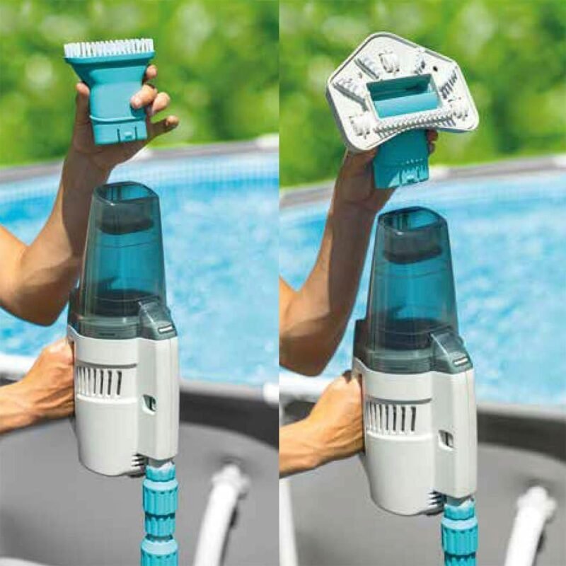 Intex 55253 Aspiradora Manual Recargable, para Piscina, Limpiafondos Piscina, Batería Recargable con hasta 100 Minutos de Autonomía, Largo de 280 cm, Aspirador Piscina - Imagen 3