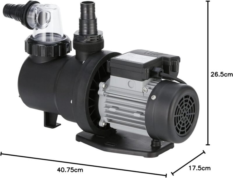 Gre PP077 Bomba de Filtración para Piscina, 550 W, 9,5 m3/h, Hasta 65 m3, Filtro 500 mm, Acorde a la Directiva Europea de Ecodiseño - Imagen 7