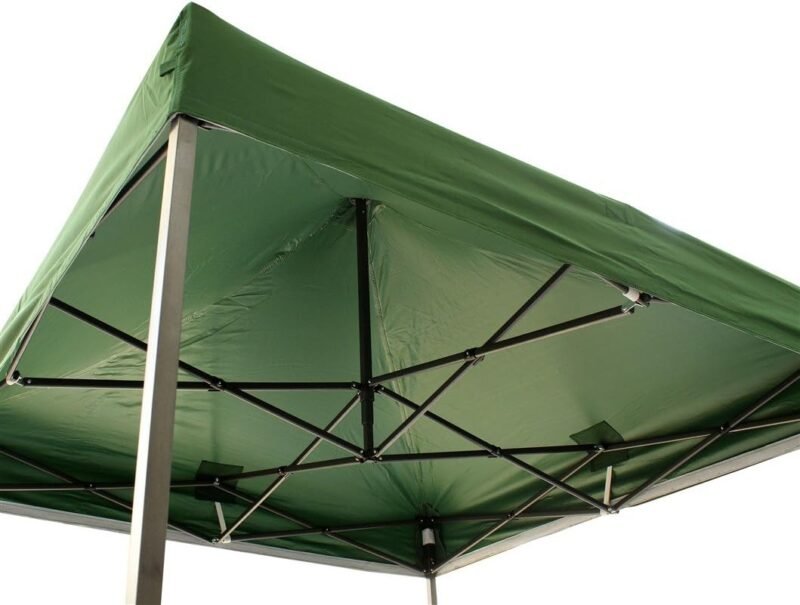 Cenador Plegable para Todas Las Estaciones, 2 x 2 m, Resistente, Totalmente Resistente al Agua, Verde - Imagen 4