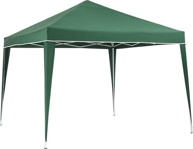 KG KITGARDEN - Carpa Plegable 3x3m para Jardín, Incluye Piquetas y Bolsa de Transporte, Verde
