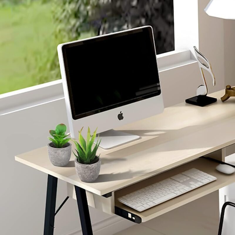 Frasheng 6 Piezas de Plantas Suculentas Artificiales en Macetas,Verdes, Mini Planta Artificial Decorativa, para Oficina,Decoración del Hogar - Imagen 7