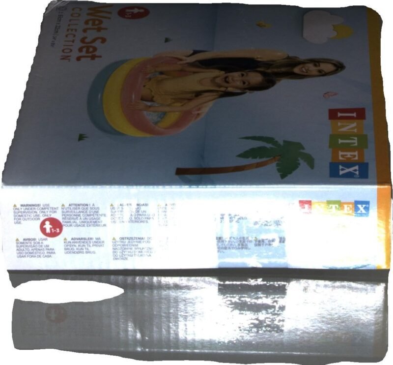 Intex 57107NP - Piscina Redonda hinchable 3 aros +base hinchable 61 x 22 cm, 28 l, Azul, rosa, verde, 1 a 3 años - Imagen 10