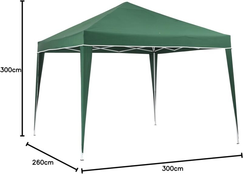 KG KITGARDEN - Carpa Plegable 3x3m para Jardín, Incluye Piquetas y Bolsa de Transporte, Verde - Imagen 6