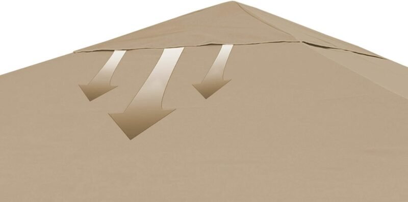 Quick de tejado para Carpa (Star Repuesto para Hojas Cenador (3 x 3 m Arena para Almohada - Imagen 3