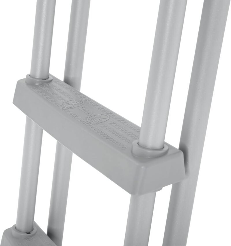 BESTWAY Escalera para Piscinas Desmontables Flip & Lock 108x71,4x138 cm Plateado - Imagen 7