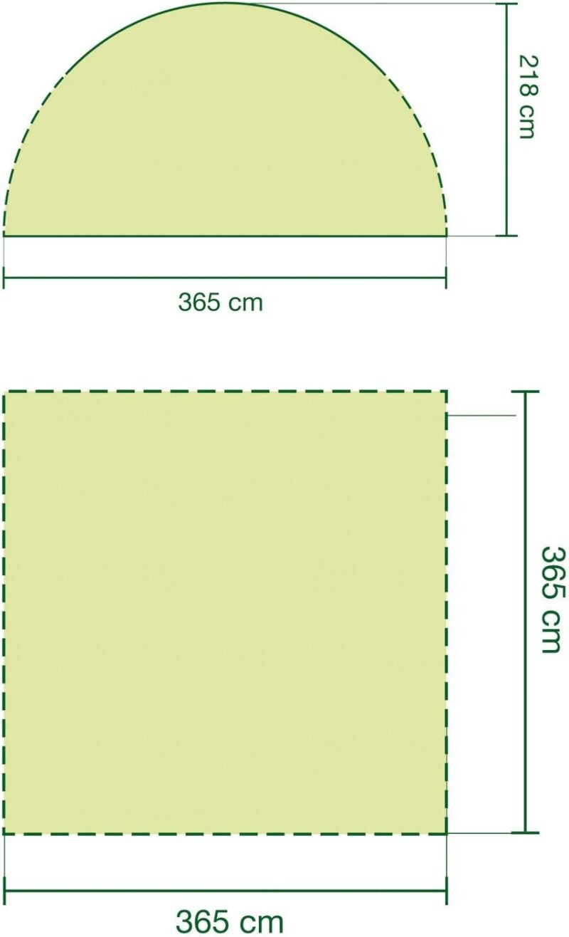 Coleman Carpa Event Shelter, Cenador para Festivales, jardín y Camping, construcción Robusta de mástiles, Gazebo con protección Solar SPF 50más, Gris-Verde, XL - 4.5 x 4.5 m - Imagen 2