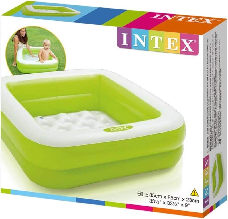 Intex 57101 - Piscina infantil hinchable cuadrada 86x86x25cm, (Colores Aleatorios) - Imagen 5