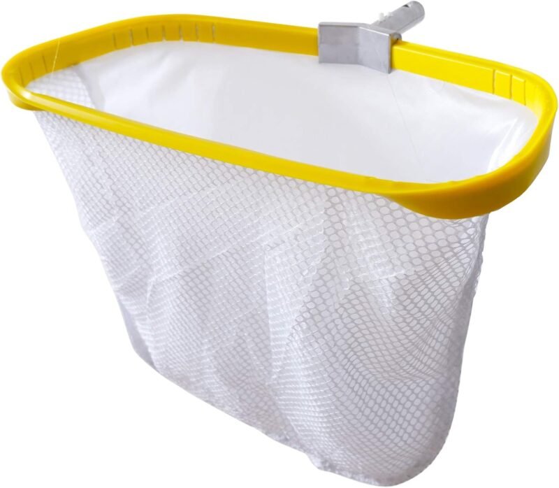 Profesional Recogehojas Piscina, Carga Pesado Red Profundo con Marco de Aluminio, Reforzado Malla Fina para Limpiar Hojas Pinocha Bichos, Pool Skimmer Rake Net - Imagen 8