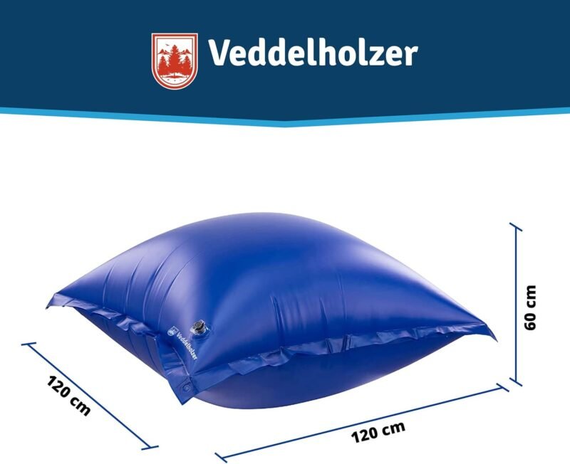 Veddelholzer Cojín de Aire XXL de 120 x 120 cm, cojín de Piscina para Invierno para Cubierta de Piscina. Accesorios Piscina de Invierno para Cubierta de Piscina, Cubierta en - Imagen 3