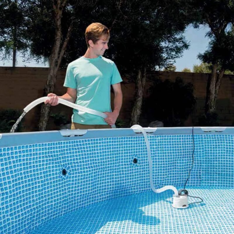Intex Bomba vaciado drenaje para piscinas con manguera 5 metros (55062) - Imagen 3