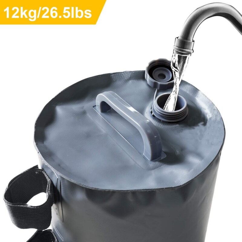 ABCCANOPY Juego de 4 pies para cenador, rellenables con Agua, Pesos para cenadores, Tiendas de jardín, Carpas de Fiesta, Gris, Bolsa de Agua 01 - Imagen 4