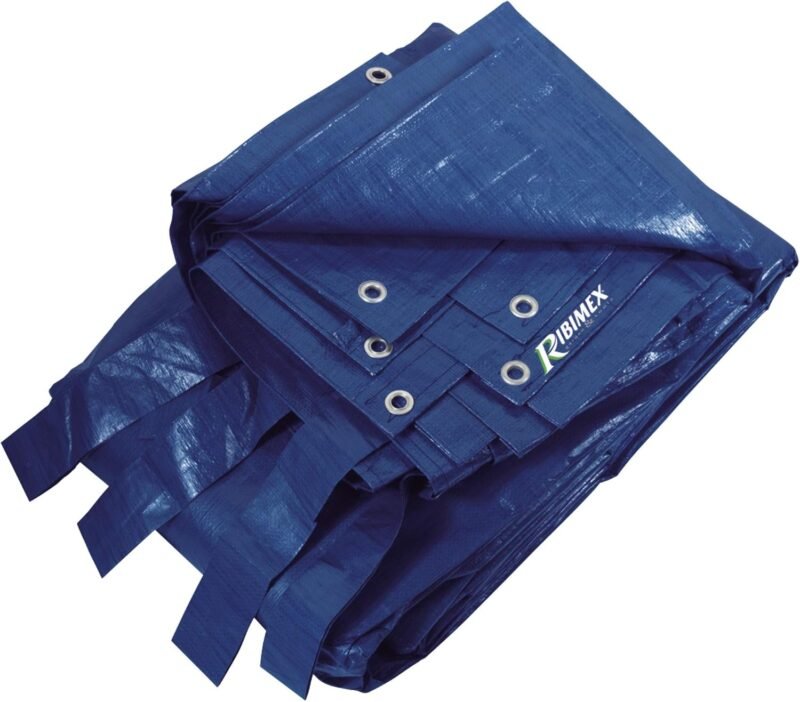 Ribimex PRBP14005X08 - Lona para piscina rectangular, 5 x 8 m, azul, 5 x 8 m