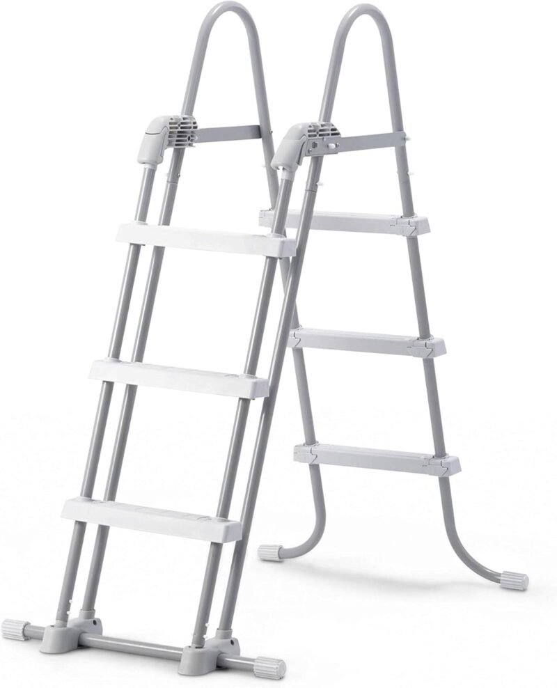 Intex 28075 - Escalera para Piscinas de Altura de 91 hasta 107 cm, Acero