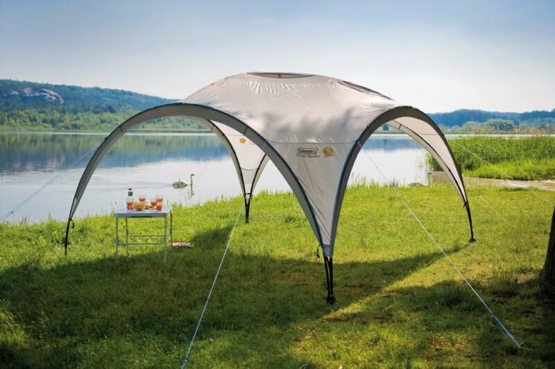 Coleman Carpa Event Shelter, Cenador para Festivales, jardín y Camping, construcción Robusta de mástiles, Gazebo con protección Solar SPF 50más, Gris-Verde, XL - 4.5 x 4.5 m - Imagen 3