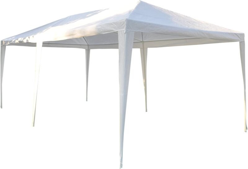 Lifetime Garden Gazebo 3x6 M - Carpas para Fiestas - Carpa Exterior - Carpa para Jardín - Pergola Jardin Exterior - Carpas para Fiestas con Paredes Laterales y Ventanas - Blanco - Imagen 3