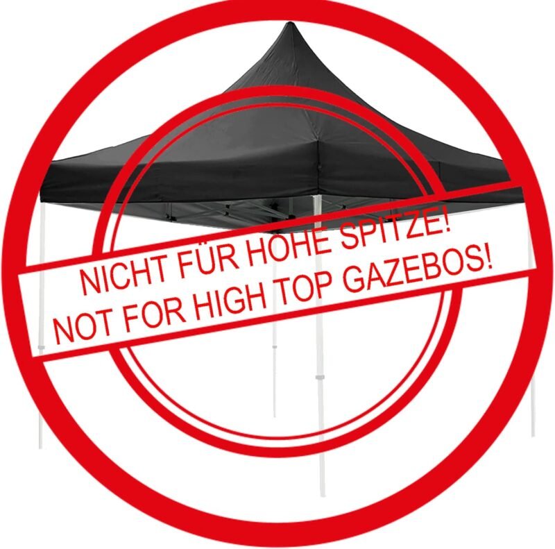 Quick Star Nizza - Carpa (3 x 3 m, Impermeable), Transparente - Imagen 5