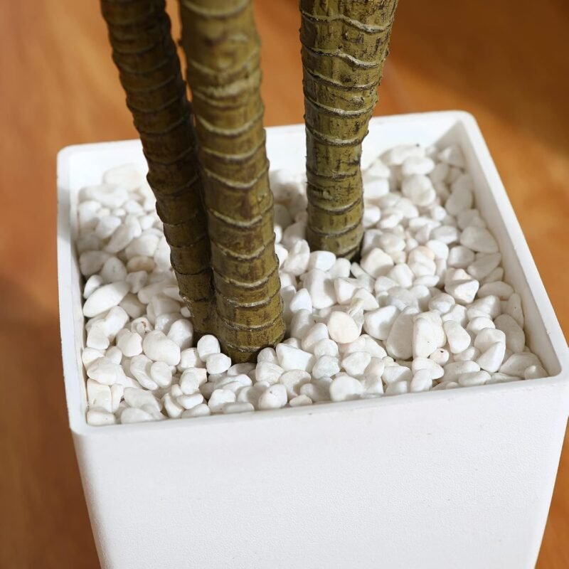 Fopamtri Drácena Artificial 120cm Hawaiian Tropic Plantas Artificiales Decorativas con 74 Hojas para Exterior e Interior Salón Dormitorio Oficina Jardín Decoración - Imagen 4